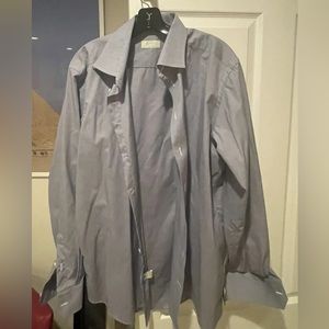 Eton Mens Shirt 17.5 New Extra Large Blue Contemporary 100%
Cotton $255